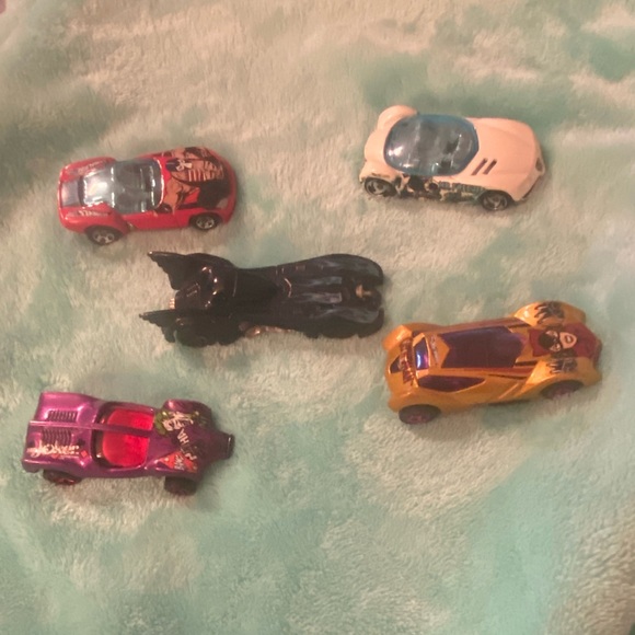 Batman Hot Wheels vintage 5 cars good used condition DC Comics Collectible - Picture 3 of 11